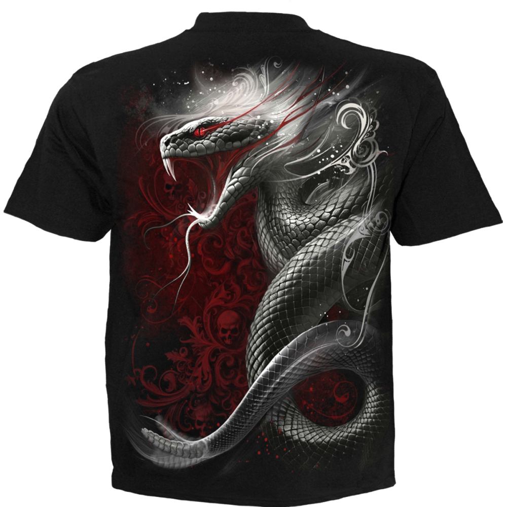 Spiral - Gothic Serpent Mens T-shirt - Black